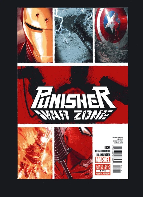 The Punisher War Zone #1 Marvel Comics 2012 The Punisher vs. The Avengers