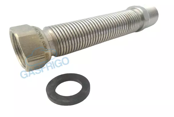 Tubo Flessibile Acciaio Inox Giunto Estensibile Adattatore Acqua 3/4" 1" M/F