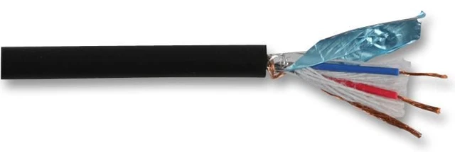 PRO POWER - Microphone Cable 5.5mm PVC Black 46/0.10mm OFC 100m Reel