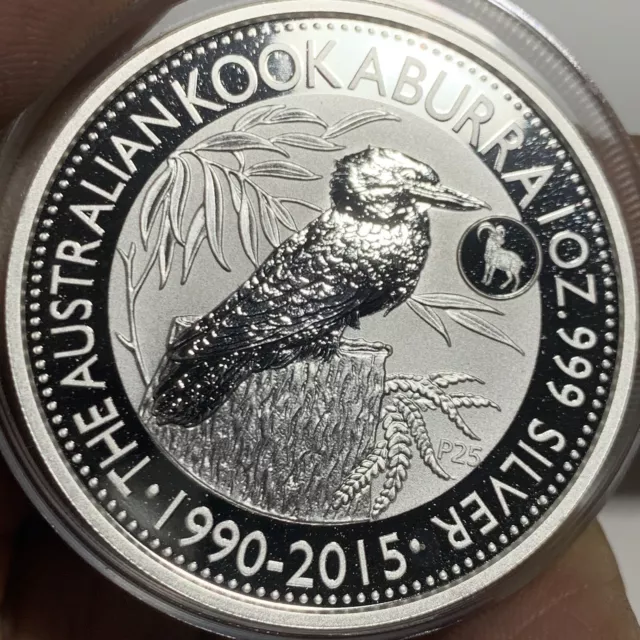 2015 1 oz Australia .999 Fine Silver Kookaburra Coin BU (Goat Privy) in Capsule