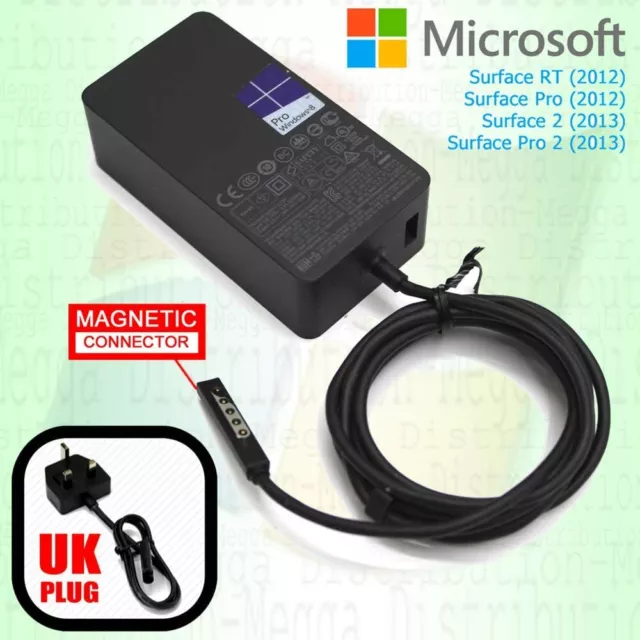 Cargador/adaptador rápido Microsoft Surface RT / Pro / 2 48w con puerto USB *W9S-00003*