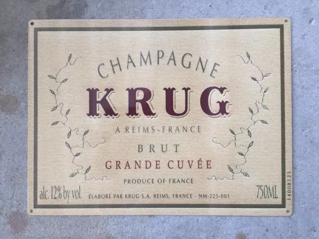 Personalized Krug Grande Cuvée Bottle
