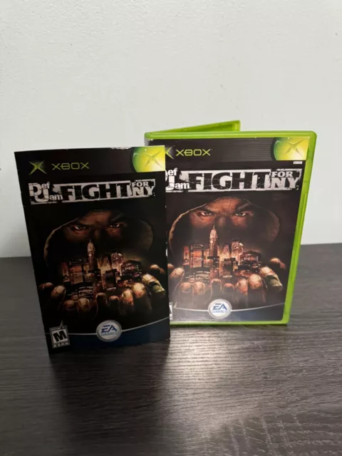 Def Jam: Fight for NY (Microsoft Xbox, 2004) CASE AND MANUAL ONLY - NO GAME DISC