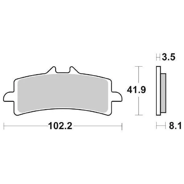 Pastiglia Freno Anteriore Dx-Sx Ducati Panigale 90 Anniversario 1299 17>17