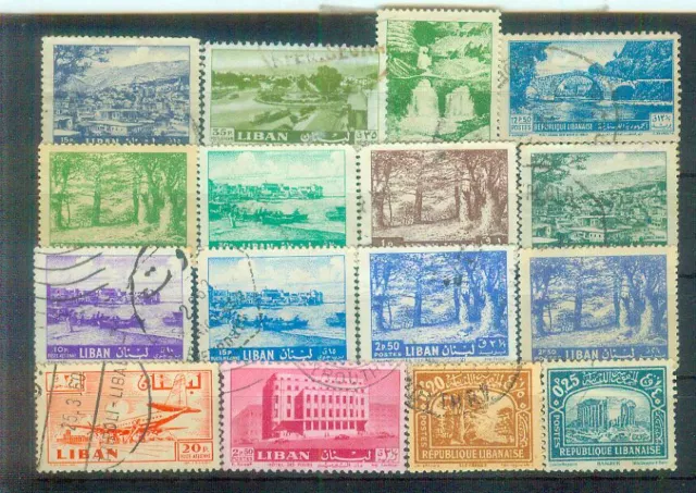Schönes Lot Briefmarken aus dem Libanon