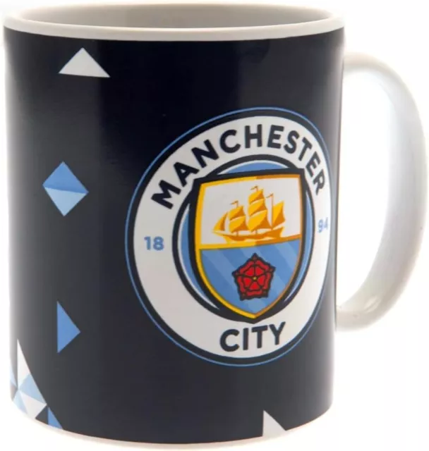 Manchester City FC Mug Ceramic Official Football Club Merchandise Gift- Particle