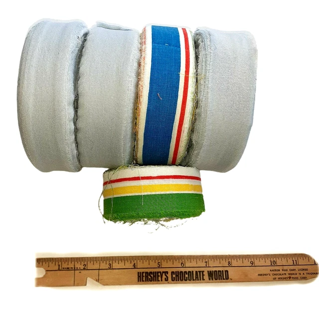 Alfombra de tela azul mezcla trapo hilo Amish trapo trenzado ganchillo 2 libras 1,5" de ancho