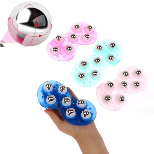 Roller Ball Body Massage Glove Anti-Cellulite Muscle Pain Relief Relax Massag-wf