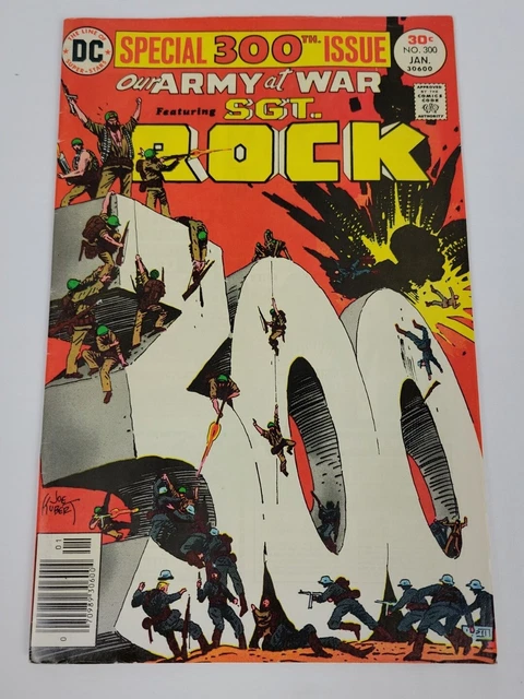 Our Army at War Vol 26, #300 Jan DC Comics Pub 1977 SGT. ROCK, Joe Kubert