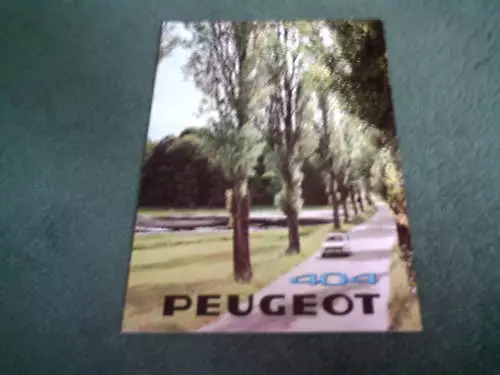 PEUGEOT 404 SALOON BROCHURE September 1968 1969 Model FRENCH