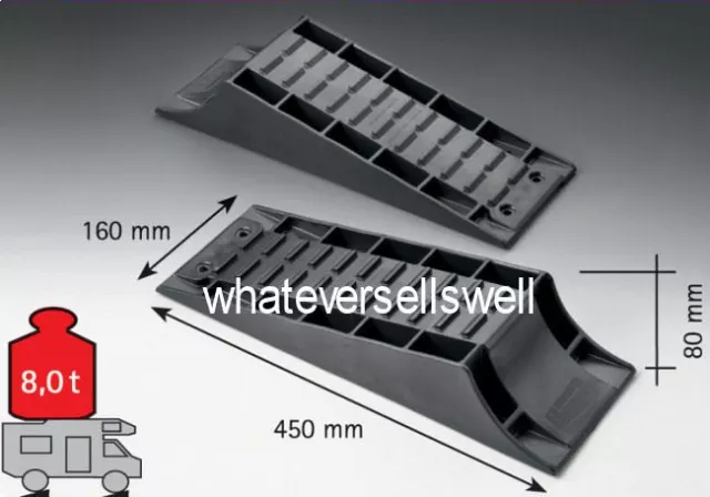 FROLI TWIN LEVEL RAMP SET für Wohnmobil Wohnwagen is Niveller Paar Rampen 2 Haken