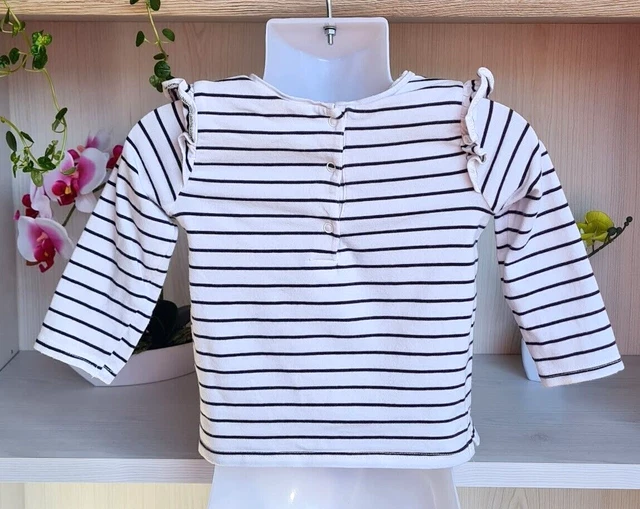 Camicia a maniche lunghe bambina Next taglia 74-6/9 mesi manica lunga t-shirt coniglio motivo 3
