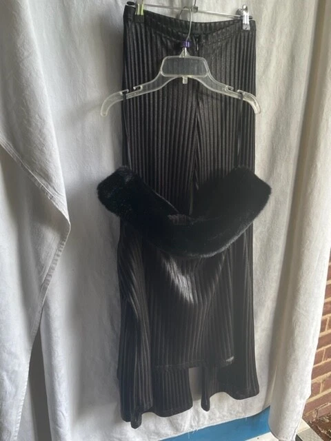 Ladies/Girls NICOWA Outfit: Top/Trousers, Black, UK 6-8, 16 +Years