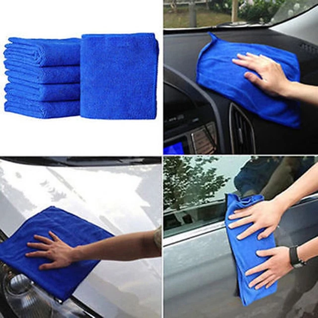 Lot de 10 serviettes de nettoyage en microfibre de haute qualité pour voitures