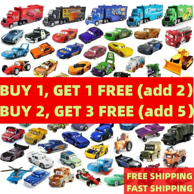 Disney Pixar Cars Lot Lightning McQueen 1:55 Diecast Model Toy Car Gift for Boy