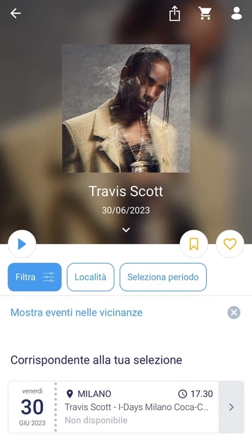 🔥Biglietti concerto Travis scott pit🔥Ippodromo snai milano 30/06/2023