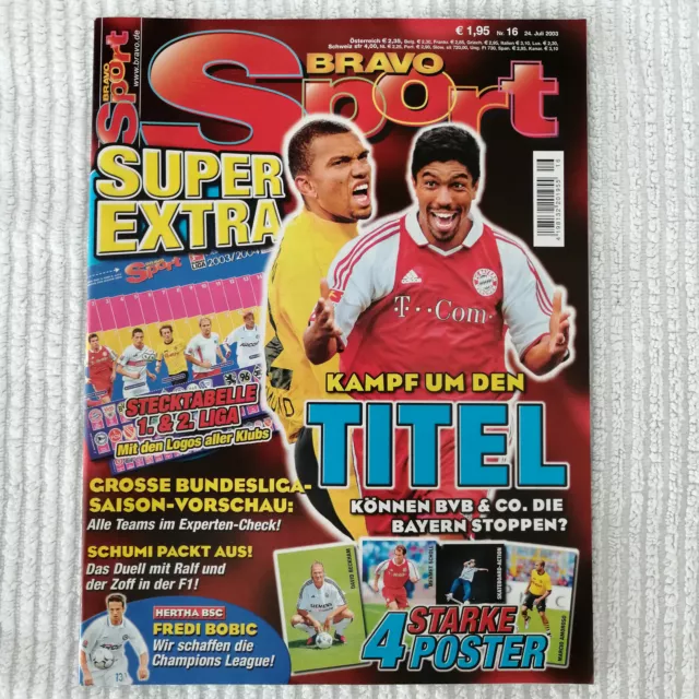 BRAVO SPORT - Heft 16 vom 24.07.03, komplett, ohne Poster oder Extras