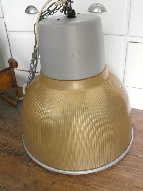 org. alte XXL Industrielampe 55cm hoch, D 50cm (4Stk.vorh.) Made in Italy