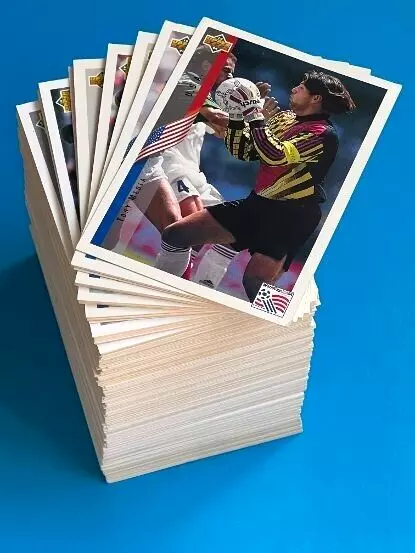 WORLD CUP USA 94 Upper Deck COMPLETE CARD SET sticker Figurine 250 wc cup 1994