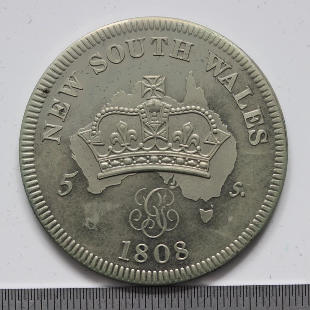 New South Wales 1808 Retro Pattern Proof Crown Nickel Silver George (Sc40/X267)