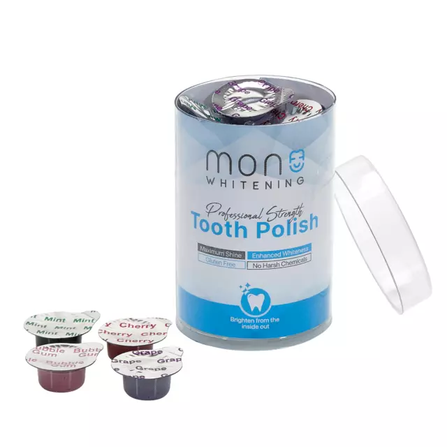 20X Cups of Tooth Polish and Stain Remover-CHERRY (Medium, Coarse, Extra Coarse)