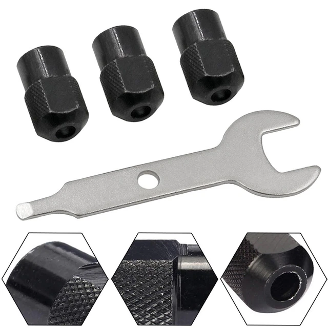Jeu De 15 Mandrins En Laiton Sans Clé - Compatible Dremel Et Outils Rotatifs - Diamètre 0.8mm à 3.2mm