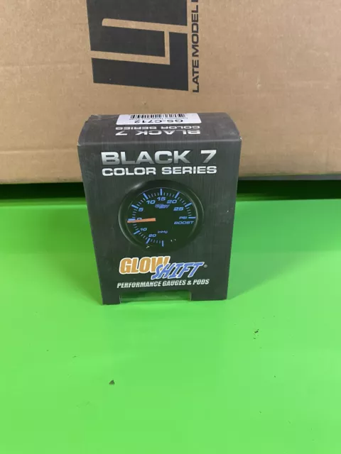 GlowShift Black Electronic Trans Temp Gauge Meter w 7 Color Display GS-C712