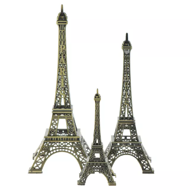 Mini Paris Eiffel Tower Model Desk Figurine Statue Crafts Souvenir AlloyBY Ch