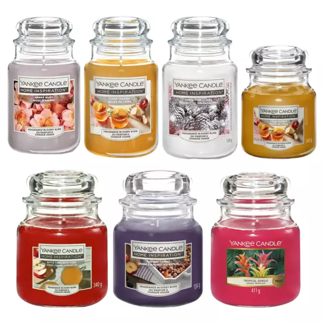 Scented Candles- Variety of Scents & Size Yankee Candle Home Inspiration