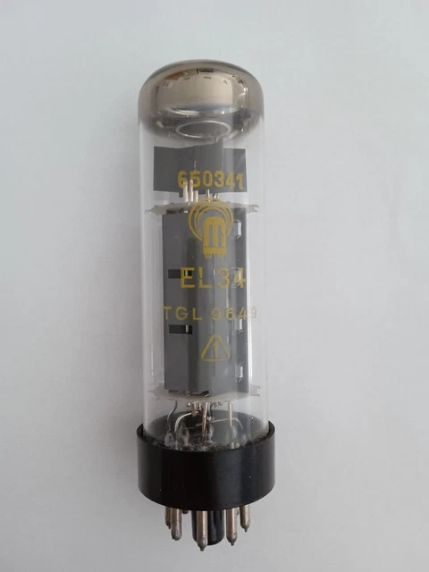 EL34 RFT 6CA7 Pentode Tube TESTED USED VERY GOOD GERMANY EL34 RFT 6CA7 Pentode Tube TESTED USED VERY GOOD GERMANY