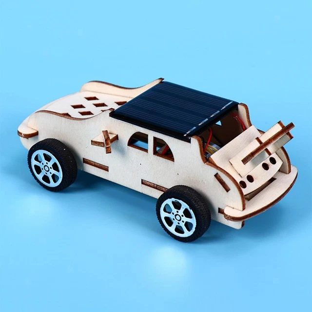 Kit Modèle Voiture Télécommandée Solaire En Bois - Puzzle Éducatif STEM Pour Enfants 7-14 Ans