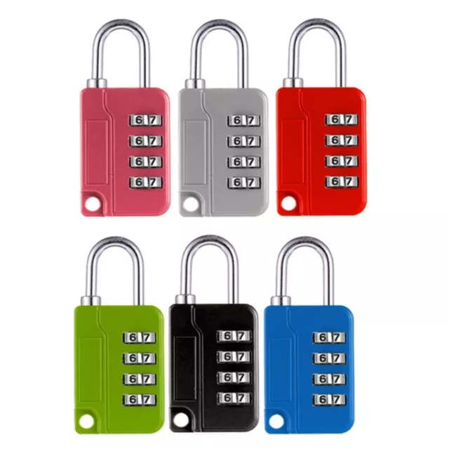 Small Travel Luggage Lock 4Digit Combination Padlock Lightweight Password Lock