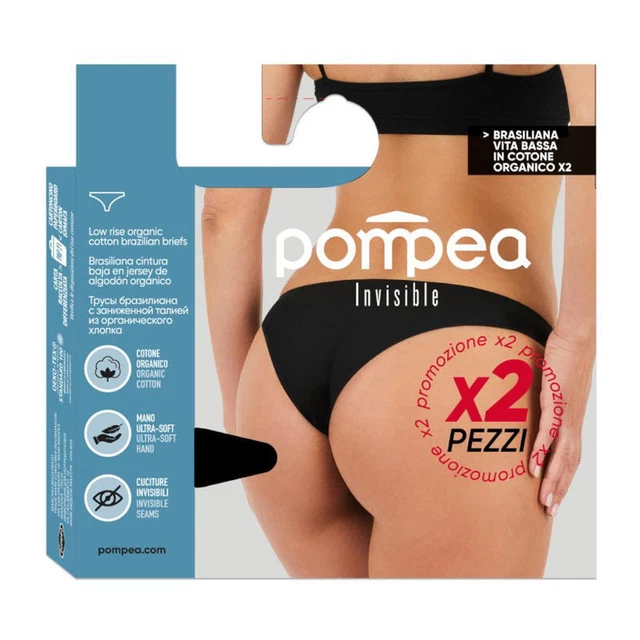 Brasiliana Donna A Vita Bassa Pompea In Cotone Elasticizzato Biancheria Intima