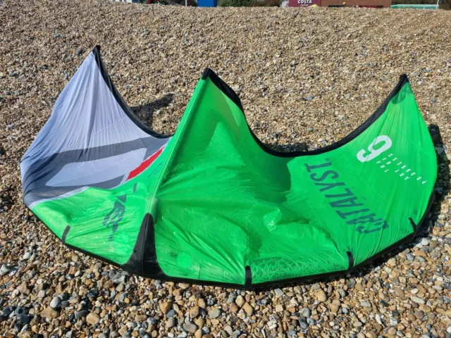 6m Ozone Catalyst V3 Kitesurfing Kite - Used - Bright Green