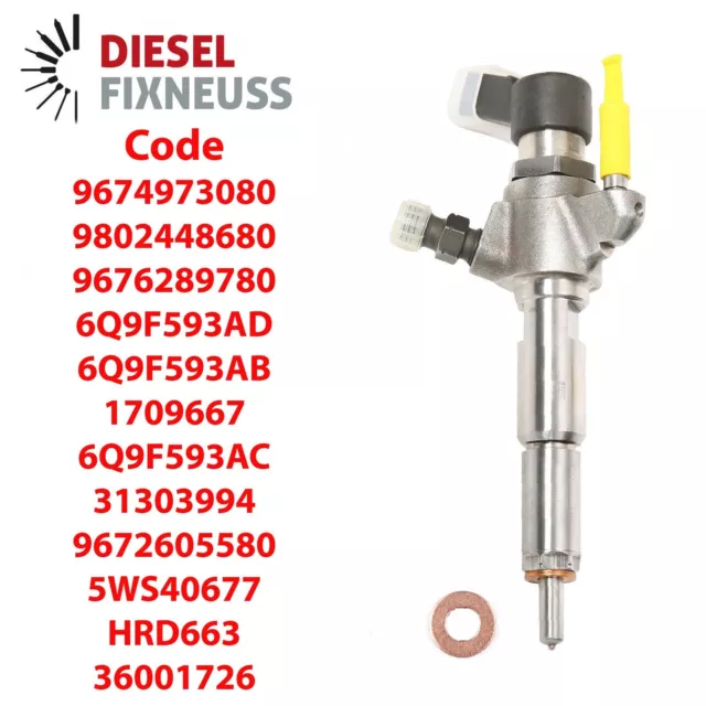 Diesel Injecteur Peugeot 508 C5 1.6 Hdi 115 hp,9802448680,1791017,9674973080 2