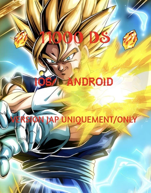 COMPTE DOKKAN BATTLE JAP/GLOB 12000 DS ANDROID/IOS (ACHAT VIA