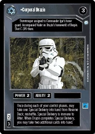 Star Wars CCG: Endor: Corporal Drazin