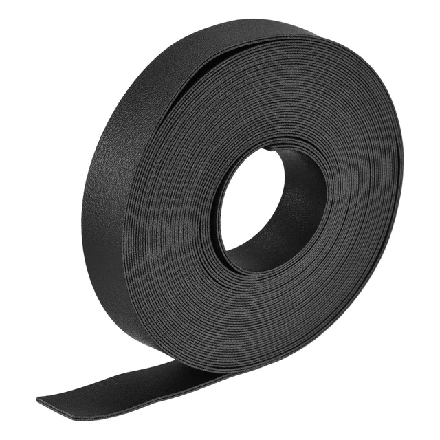Imitación Cuero Tira Cuero Correa Doble Cara 500cm x 2cm Negro para DIY Bolsos
