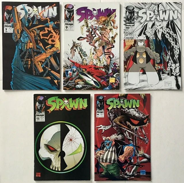Spawn 7 9 10 12 14 - 1st App. Angela and Cerebus / McFarlane Image Comics 1993