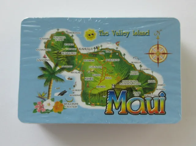 Maui Hawaii Playing Cards The Valley Island Hawaiian Menehune Souvenir One Deck