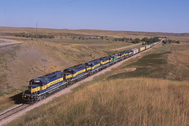 Ic&E Ice 6448 & 7 Leaving Jc Siding In 2011 Action    Original Slide