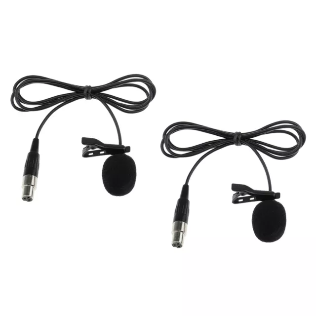 2 Stk. 3 Pin Lavalier Mikrofon, mit Omnidirektionalem Kondensator, Mini Revers