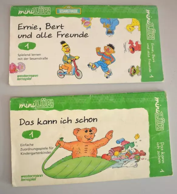 ⭐ mini LÜK Vorschule Kindergarten SESAMSTRASSE + Das kann ich schon 1 ⭐