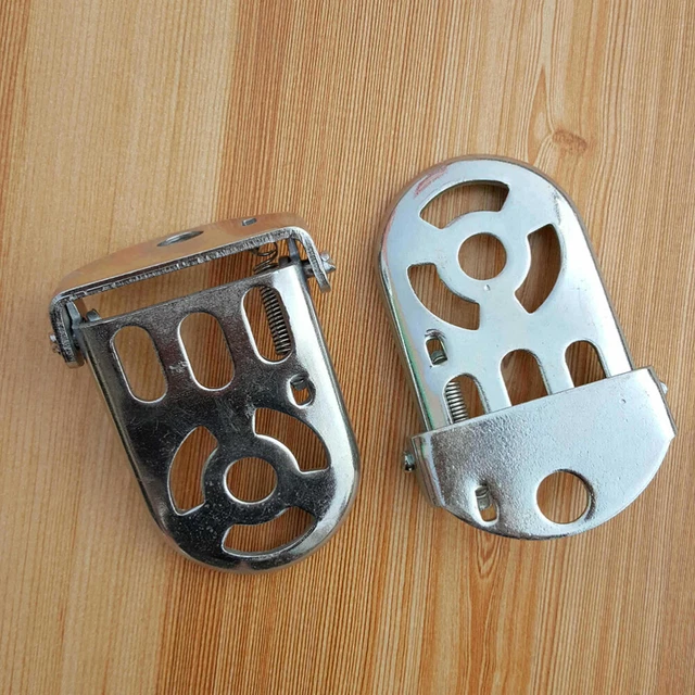 1 paio poggia poggia poggiapiedi pieghevole bicicletta chirdren MTB mountain cycling metallo poggiapiedi