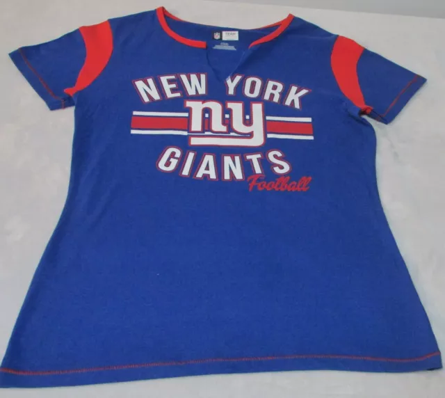 Womens Large New York Giants Football Shirt NFL Team Apparel NY Royal Blue
