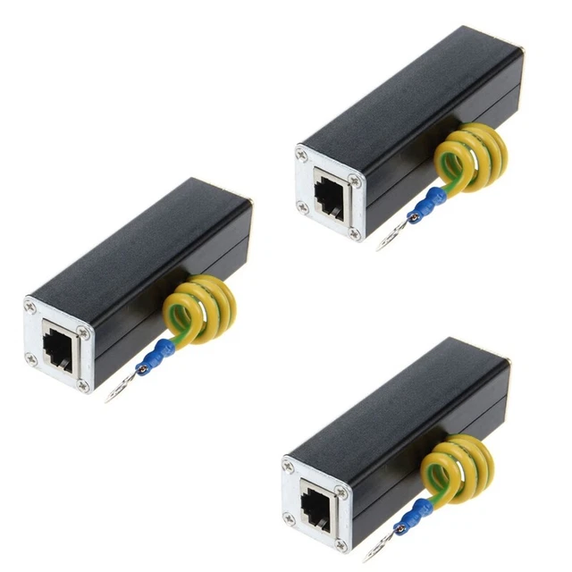 3X  Parafoudre de RÉSeau Ethernet de  Contre Les Surtensions RÉSeau RJ45 G8C5