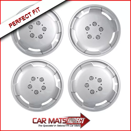 15" Silver Domed Wheel Trims To Fit Burstuer Mercedes Sprinter Chassis Motorhome 2