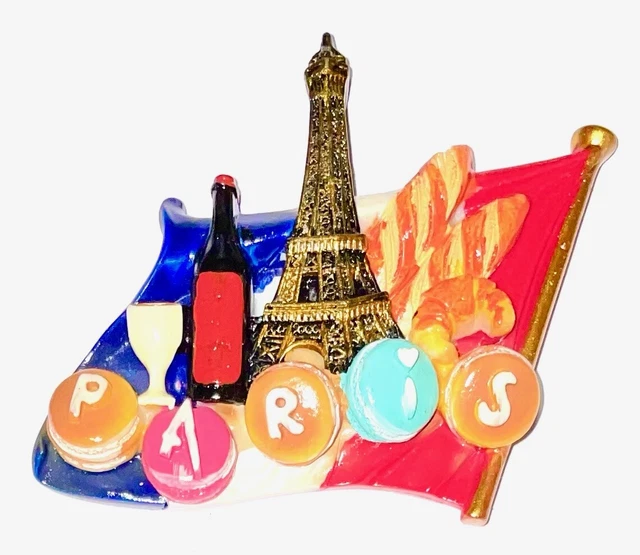 Magnet Pour Frigo Souvenir France Paris - Tour Eiffel 17x5 Cm - Neuf Sous Blister