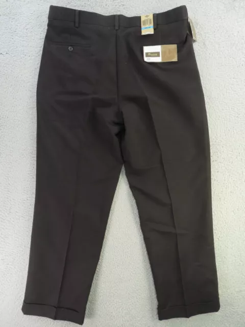 Dockers Pants Mens 36x30 Black Pleated Cuffed Relaxed Fit D4 Comfort New