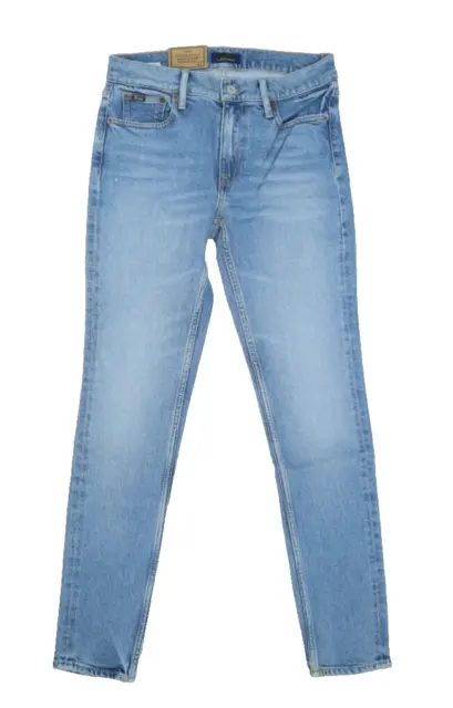 Polo Ralph Lauren Tompkins Mid Rise Skinny Light Wash Denim Jeans Womens 27